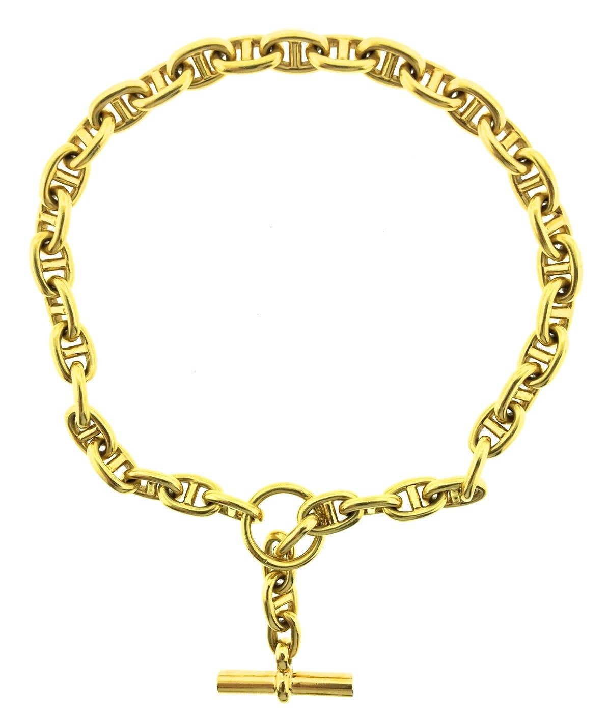 Hermes Chaine d'Ancre Gold Necklace 1