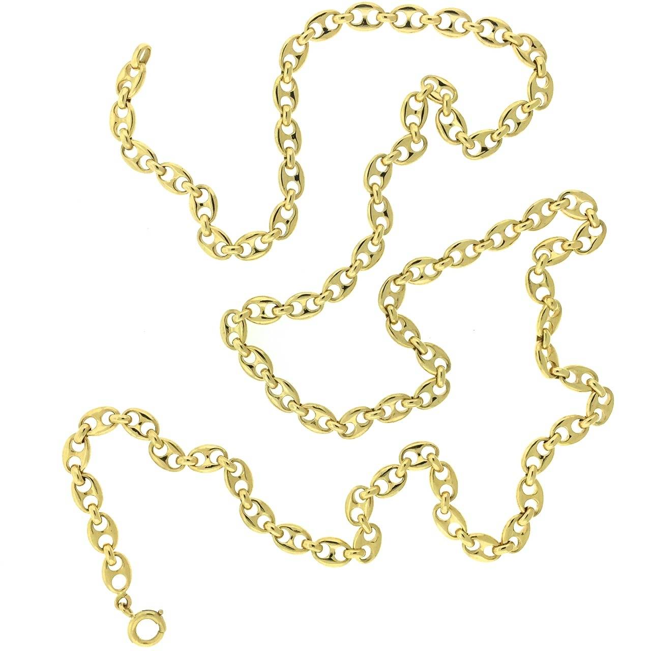 Van Cleef & Arpels, Paris 18k gold nautical link chain. 94.2 grams. 32.5