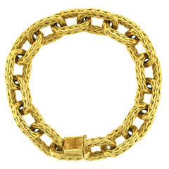 Boucheron Paris Gold Link Bracelet
