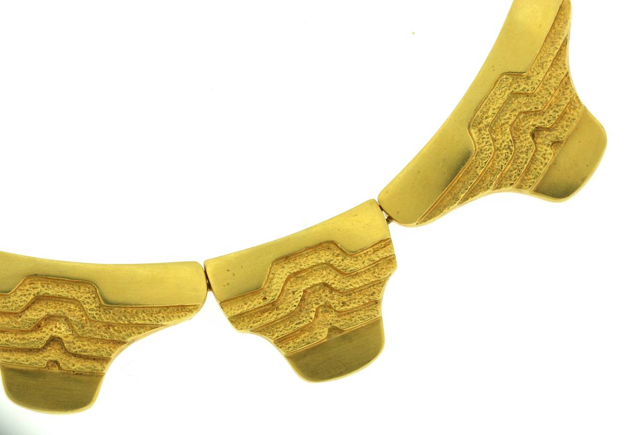 Lalaounis Gold Collar In Excellent Condition For Sale In New York, NY