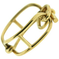 Hermes Jumbo Chain D'Ancre Gold Link Bracelet