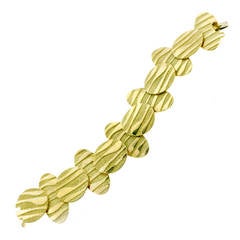 Georges Lenfant Gold Wave Bracelet