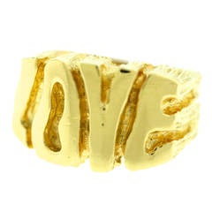 Gold Love Ring