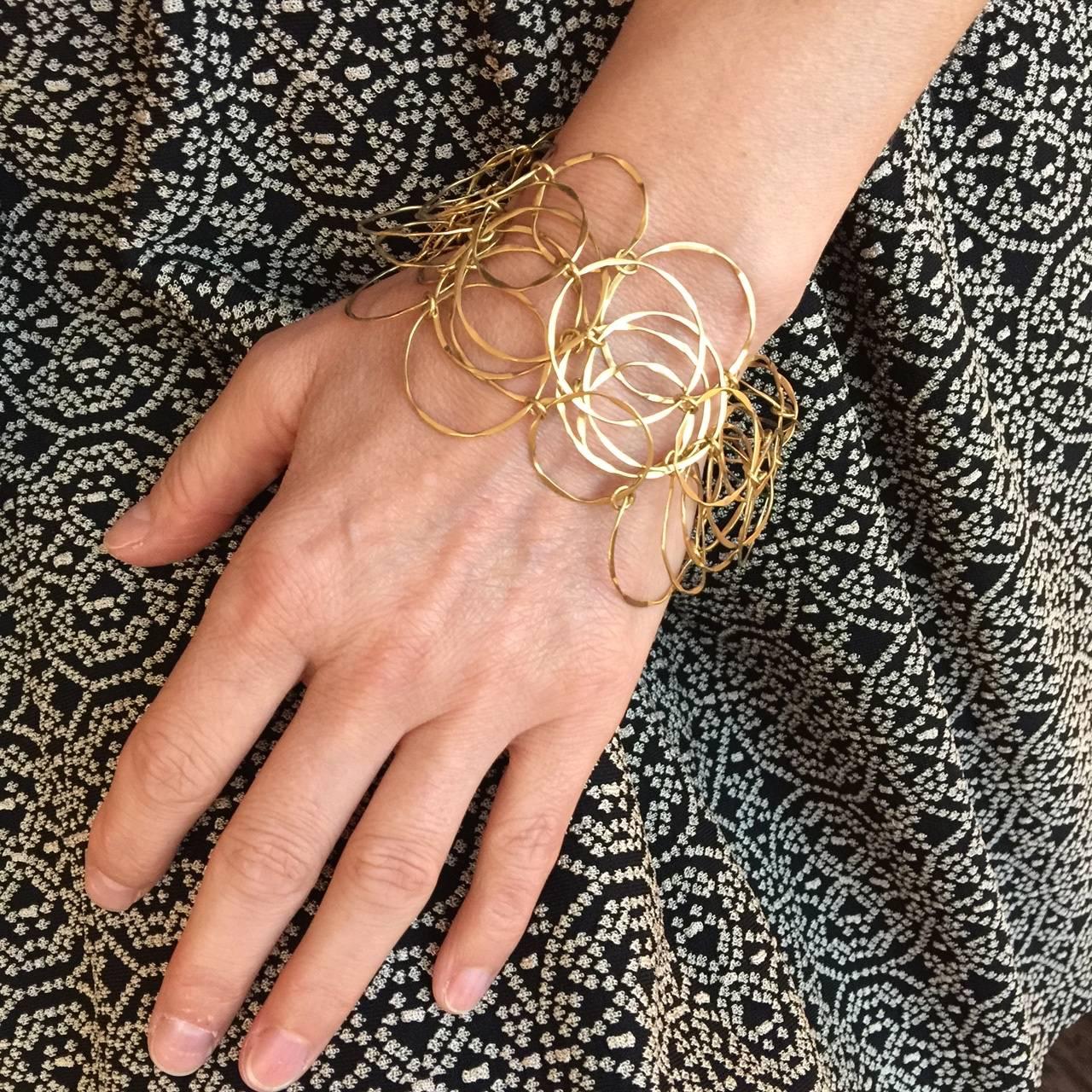 Women's 1970s Cartier Gold Rings Bracelet