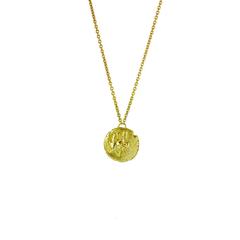 Medusa 18 Karat Yellow Gold Coin Necklace
