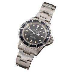 Men's Rolex Submariner Stainless Watch Black Spider Dial