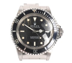 Men's Rolex Submariner Stainless Watch Black Spider Dial