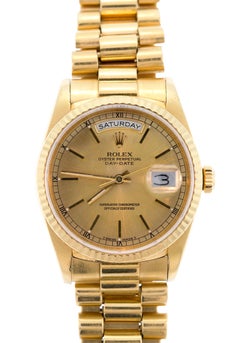 Montre-bracelet Rolex Presidential Day-Date automatique en or 18 carats
