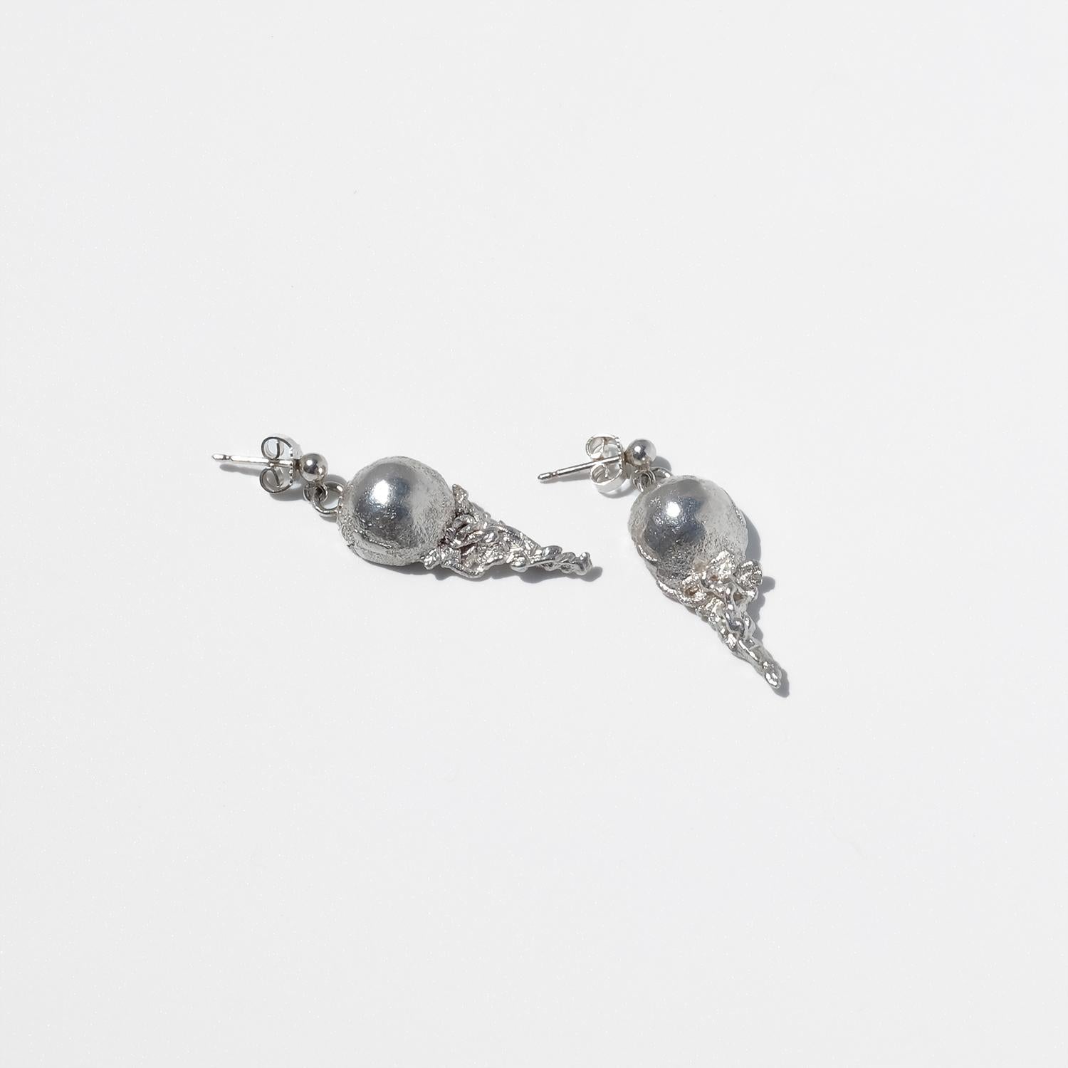 Orecchini pendenti in argento di Lars Arby, anni '80 In condizioni buone in vendita a Stockholm, SE