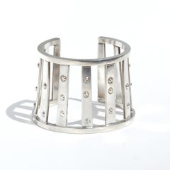 Silver Cuff Bracelet made by Lars Cederberg Made 1962