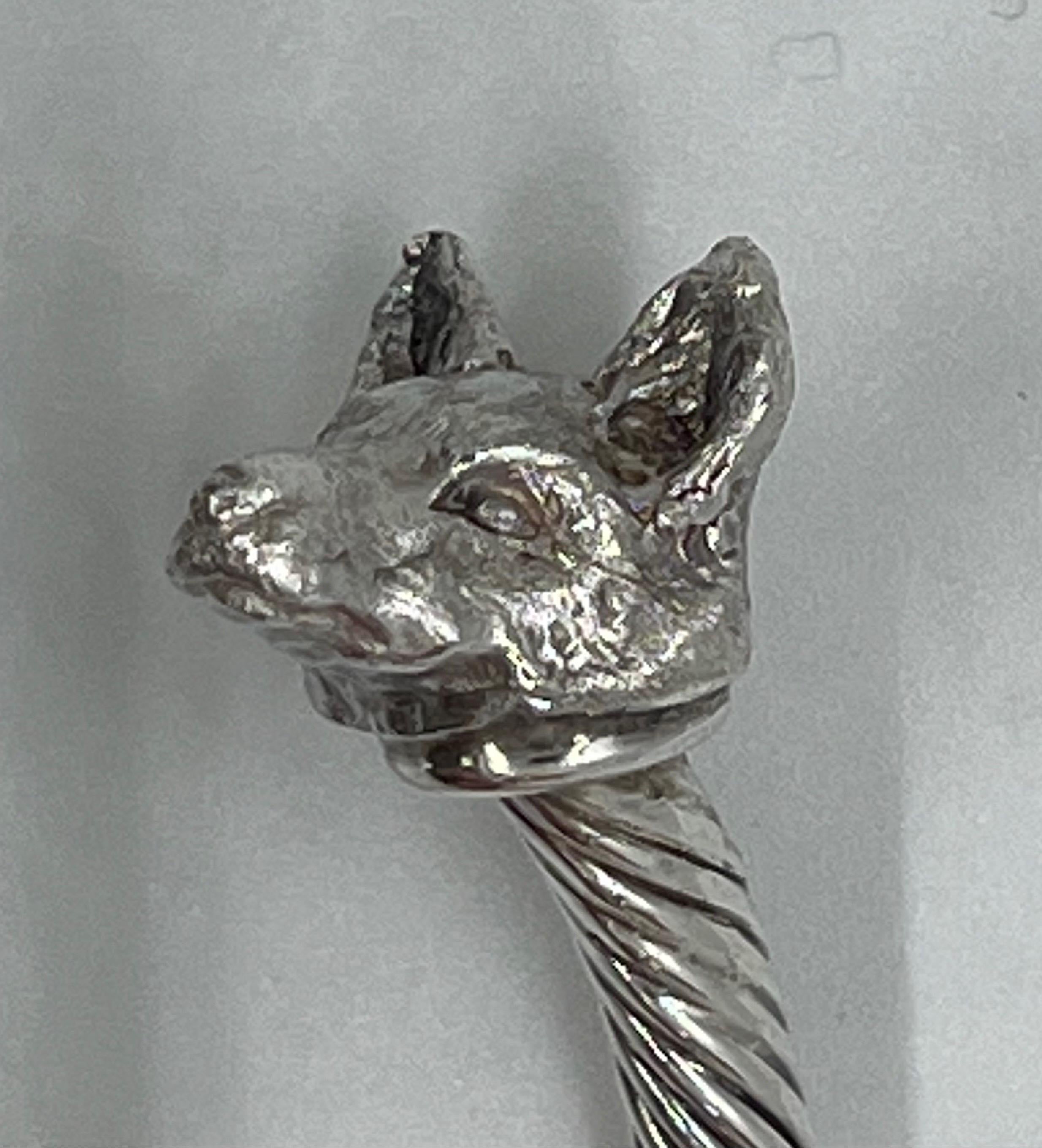silver animal bracelet
