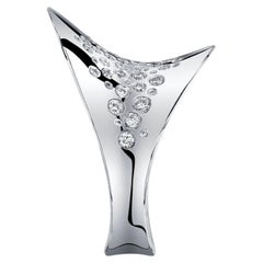 Anello Couture Galaxy Asymmetrical Anticlastic in platino e diamanti bianchi da 0,64ct.