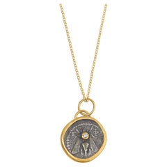 Charm di monete di Efeso, tetra dracma, antica moneta d'ape, collana con ciondolo