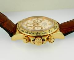 Rolex Yellow Gold Daytona Cosmograph Chronograph Wristwatch
