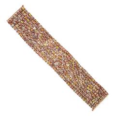 Ice Diamond Gold Tennis Bracelet 4