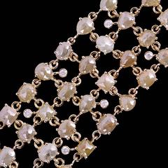 Ice Diamond Flexible Bracelet Made In 18k Rose Gold