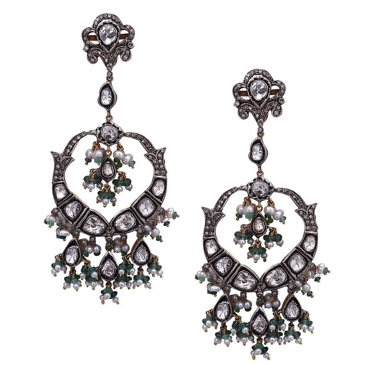 By My Side Pear Cut Chandelier Earrings
