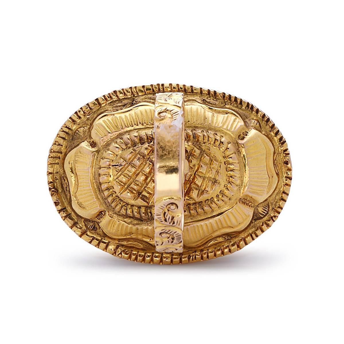Victorian Royal Looking Rose Cut Diamond Silver Gold Ring 