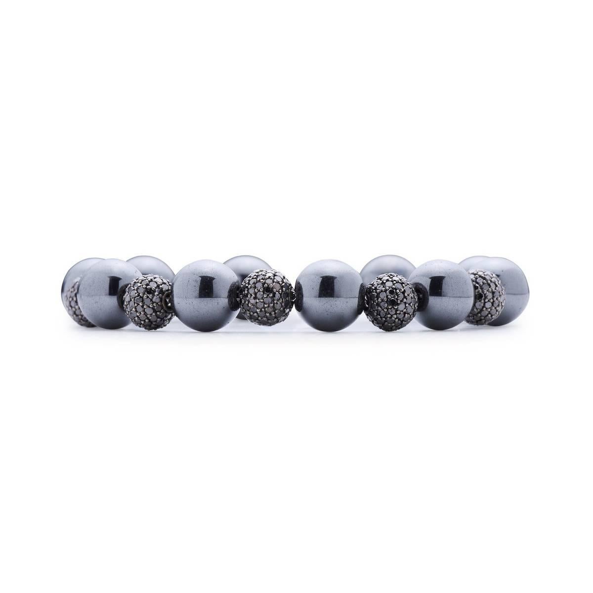 Taille mixte Bracelet boule en or et diamants  en vente