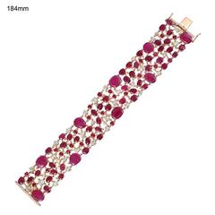 Ruby Diamond Gold Bracelet 1