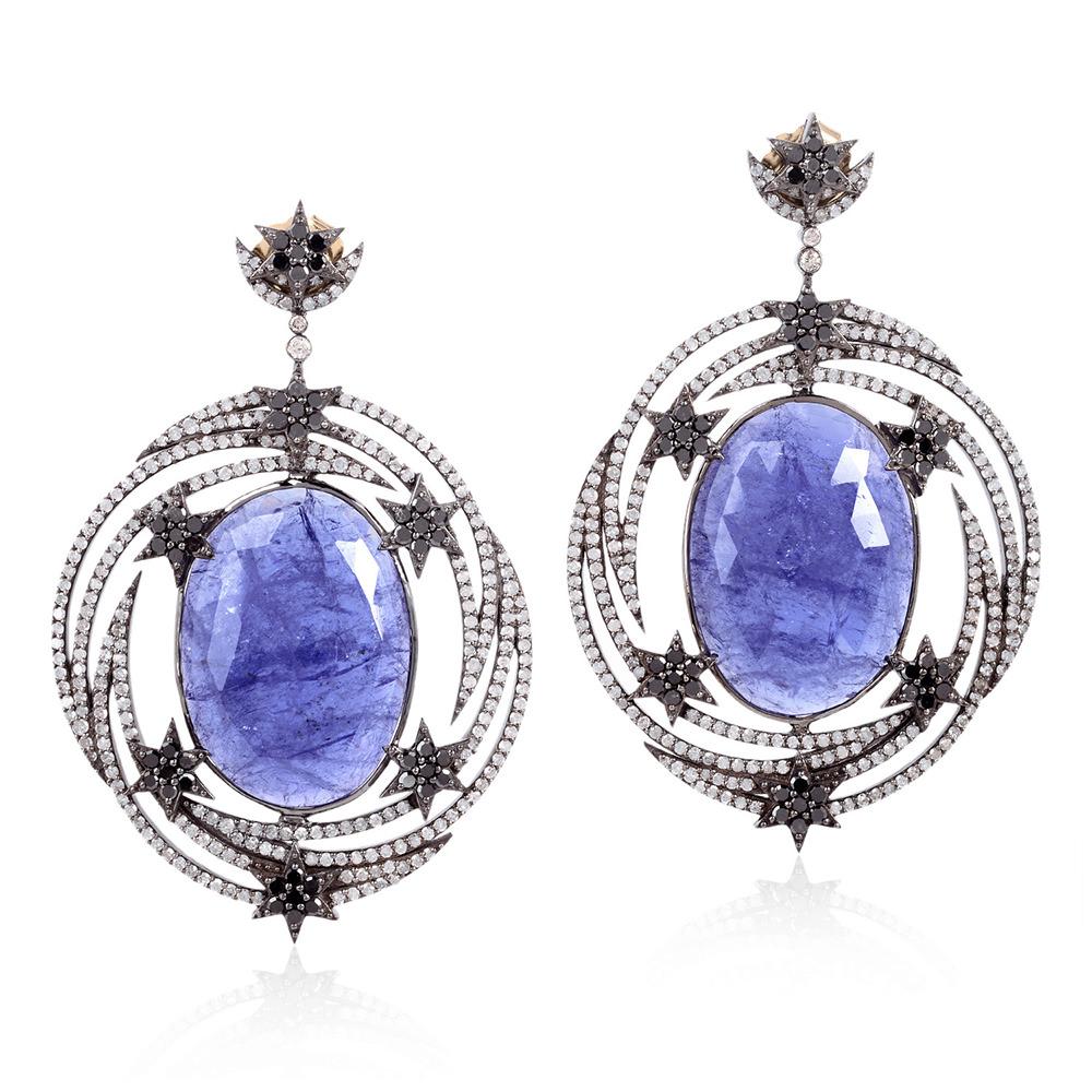 Women's Tanzanite and Diamond Earring