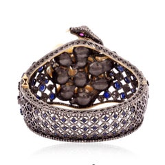Pearl Sapphire Snake Cuff
