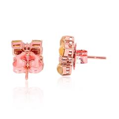 Diamond Gold Stud Earrings