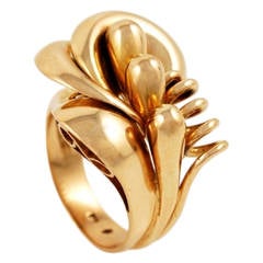 Art Deco Rose Gold Ring