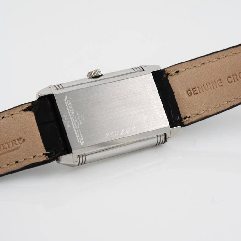 Jaeger LeCoultre Stainless Steel Reverso Grande Taille Wristwatch For Sale 2