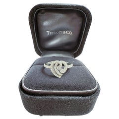 Tiffany & Co. Enchant Heart .950 Platinum Diamond 0.22 CTW  Ring - Retired
