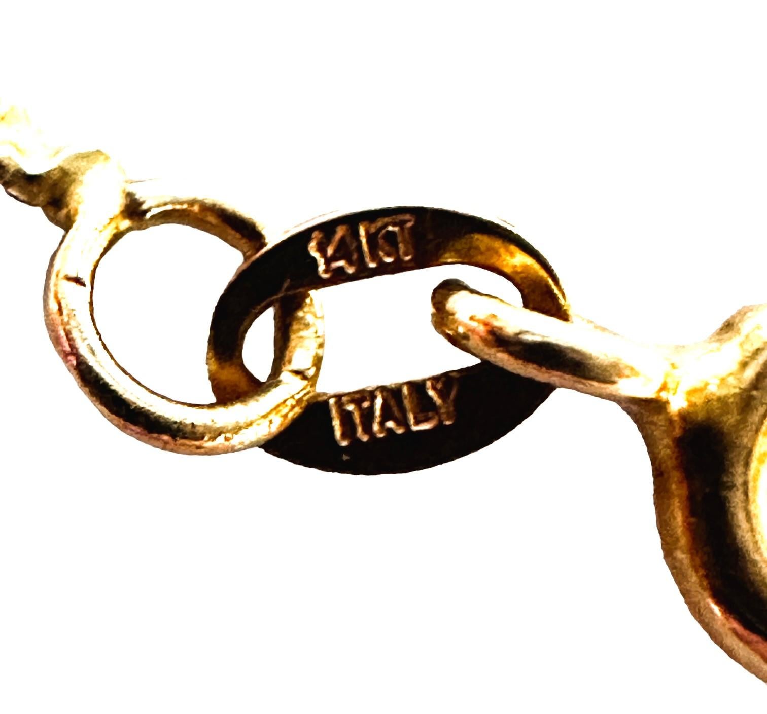 Collana con ciondolo Journey in oro 14K da 0,55 carati e 3 pietre di diamante da 18 pollici in vendita 1