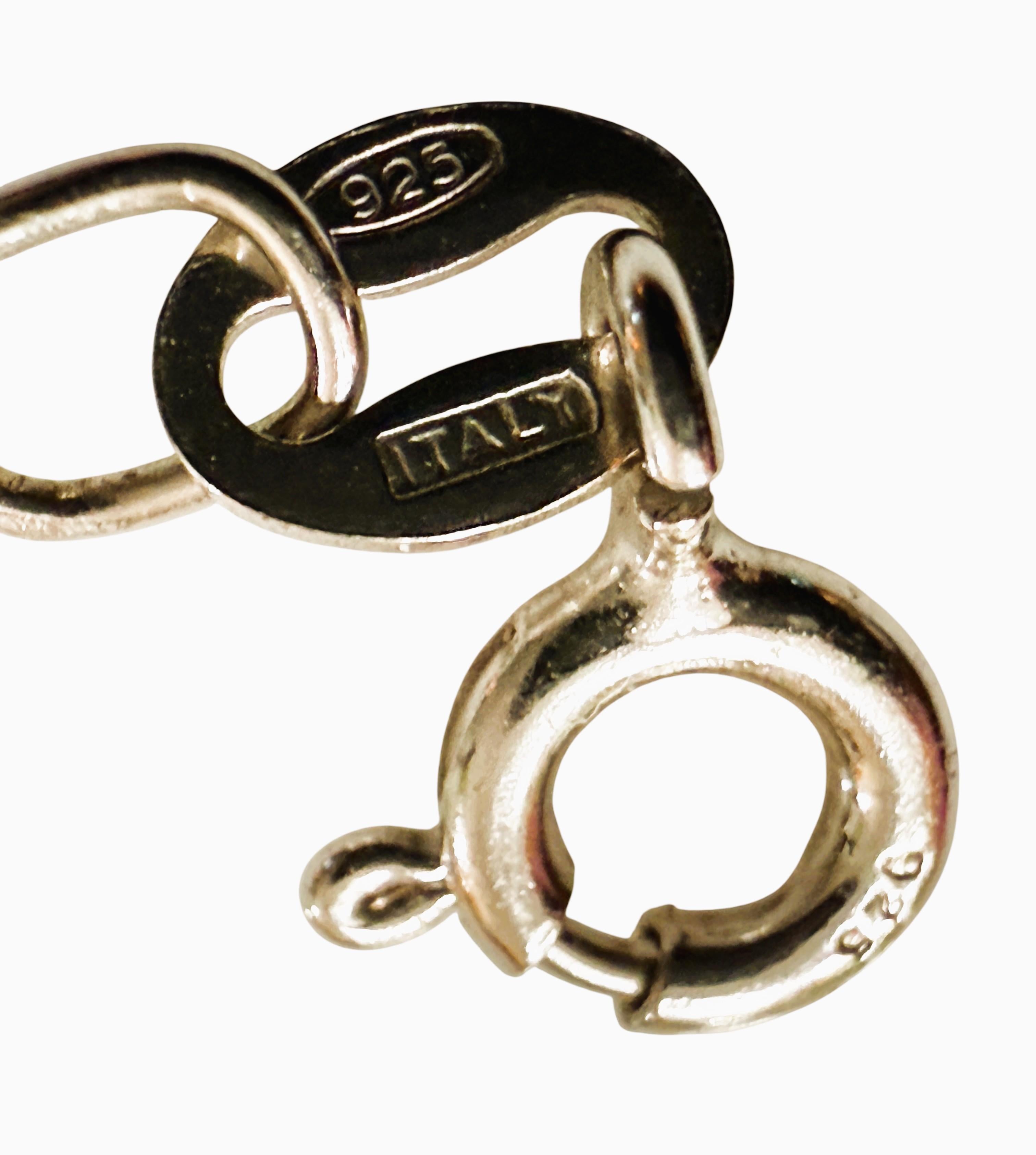 Collier pendentif en argent sterling, aigue-marine de 9.20 carats et saphir taille diamant en vente 3