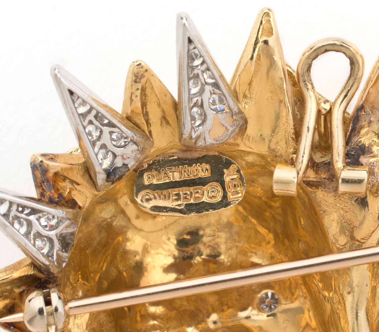 David Webb Diamond Gold Platinum Pendant Necklace Suite In Excellent Condition For Sale In Phoenix, AZ