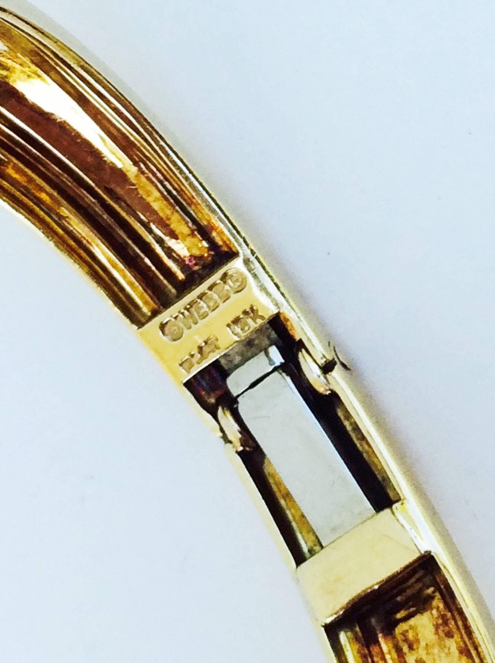 1970s David Webb Diamond Gold Platinum Cuff Bracelet In Excellent Condition In Phoenix, AZ