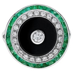 Emerald Cocktail Rings