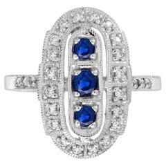 Sapphire Three-Stone Rings
