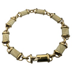 Van Cleef & Arpels: bracciale vintage unico in oro giallo con corno intagliato in stile vintage