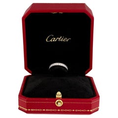 Cartier Diamond Eternity Band, Bead-Set 18K White Gold, F Color VVS2