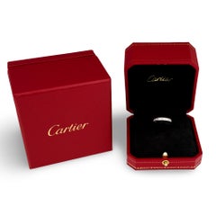 Cartier 0.56ct Diamond Eternity Band, Bead-Set 18K White Gold, F Color VVS2