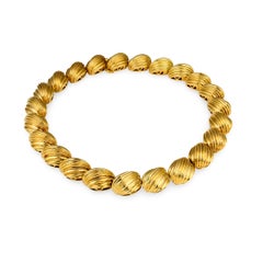 Shell Link 18K Gold Necklace by Hammerman Brothers, Circa 1960s