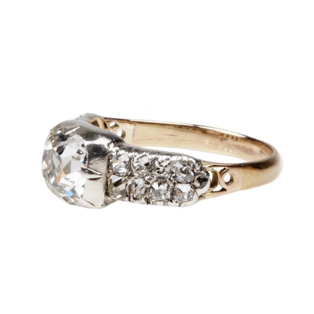 Early 19th Century Diamond Engagement Ring In Excellent Condition For Sale In Austin, TX