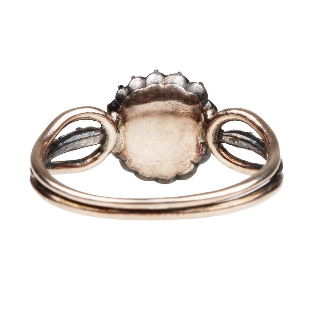 Women's 18th Century Memento Mori Garnet Skull Ring