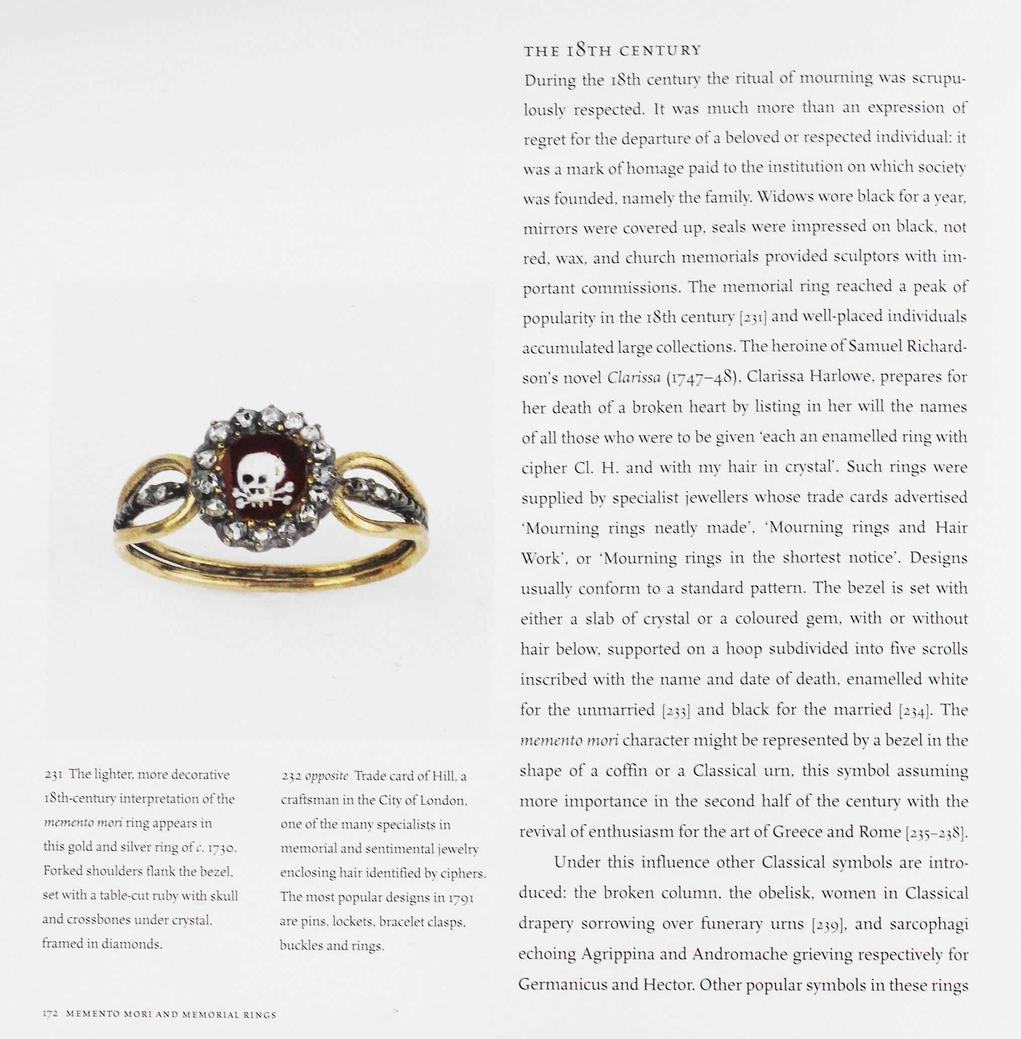 18th Century Memento Mori Garnet Skull Ring 1