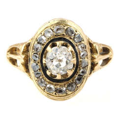 Victorian Era Diamond Cluster Ring