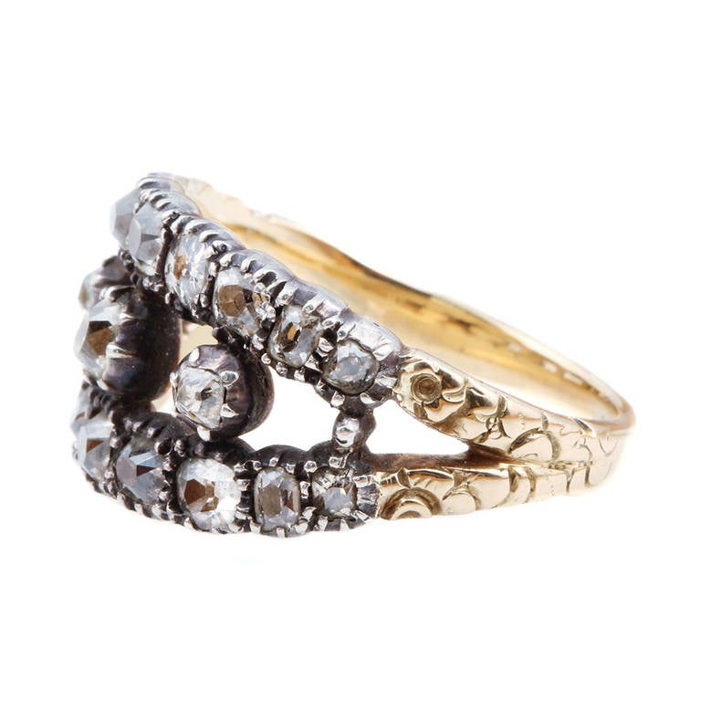 Women's Georgian Old Mine Cut Diamond Ring