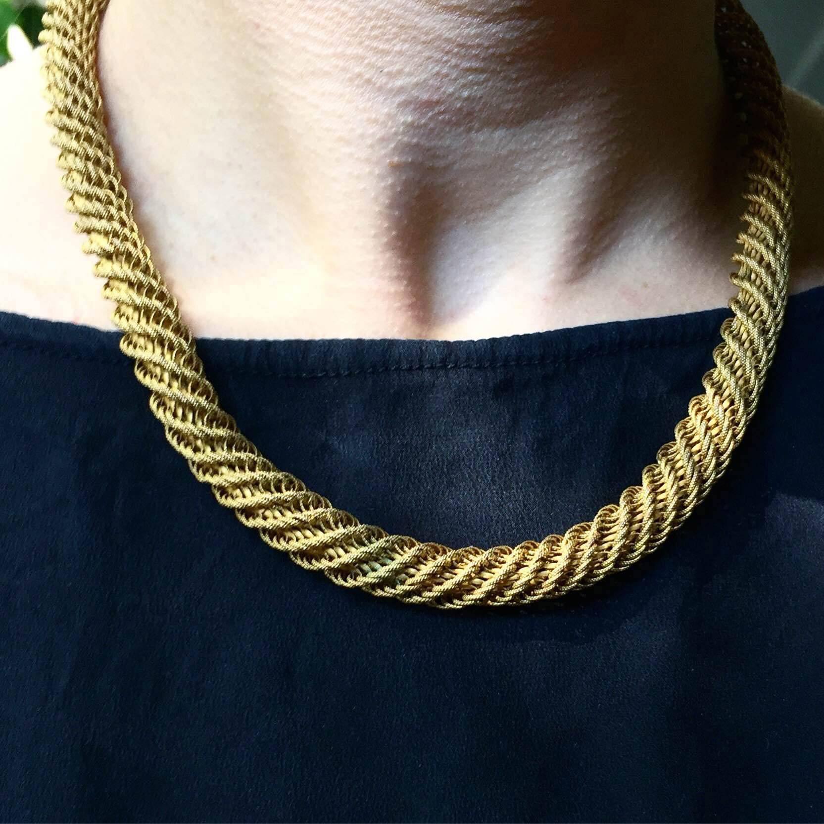 Women's Georgian Era Pinchbeck Necklace For Sale