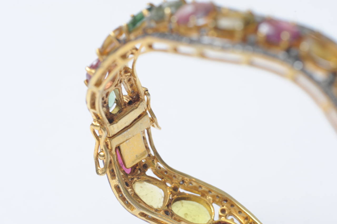 rainbow tourmaline bracelet