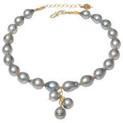 Tahitian Pearls and 18 Karat Gold Necklace by Deborah Lockhart Phillips