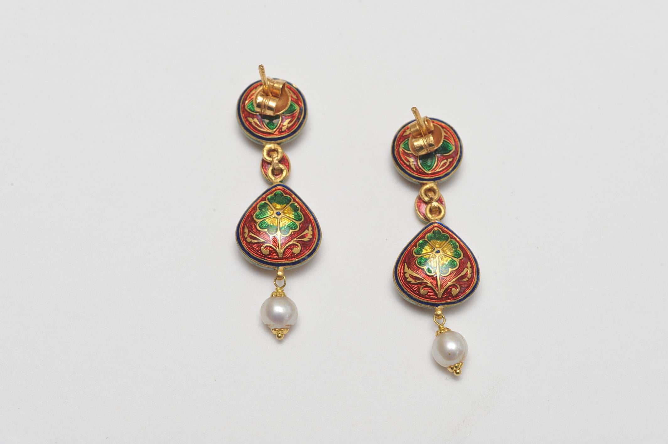 pearl drop earrings india