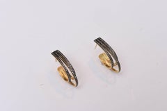 Triple Loop Diamond Oval Hoops